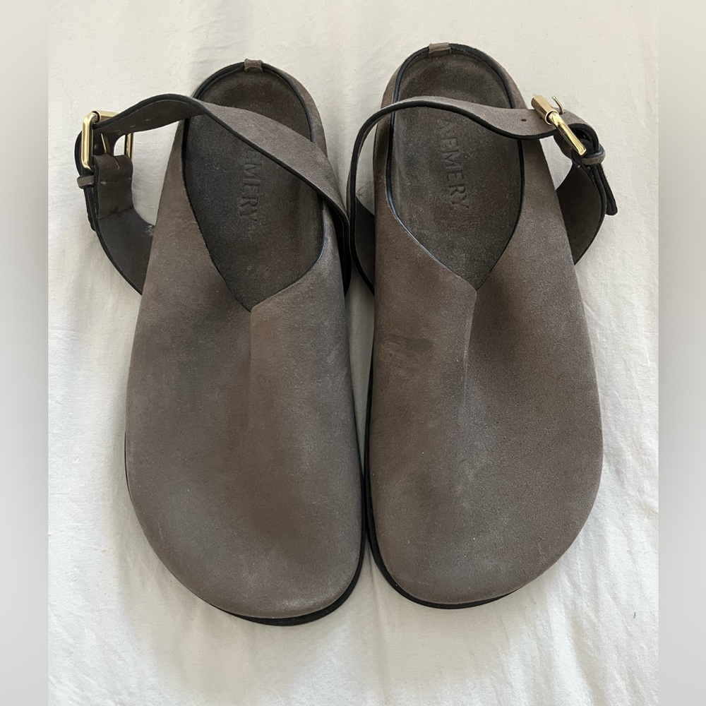 Suede Brown Mules